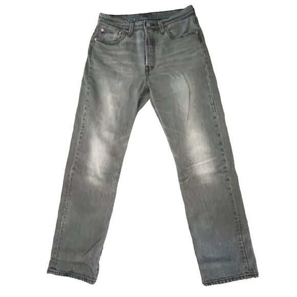 Women’s Levi’s 501 Grey Jeans W29 L30 - Picture 4 of 6